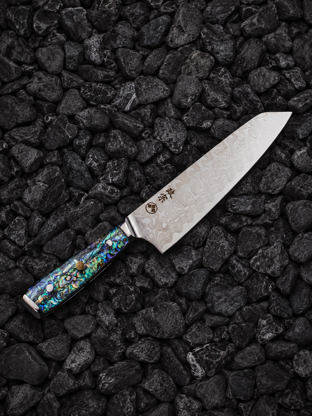 Ryu Abalone Damascus Kiritsuke