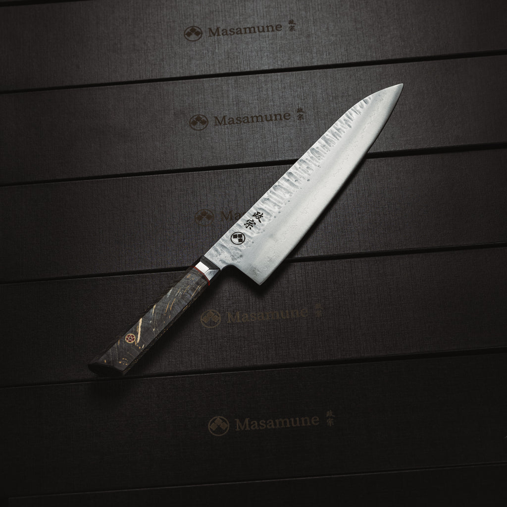Samurai Kensei Frosted Gyuto — cuchillo japonés Masamune