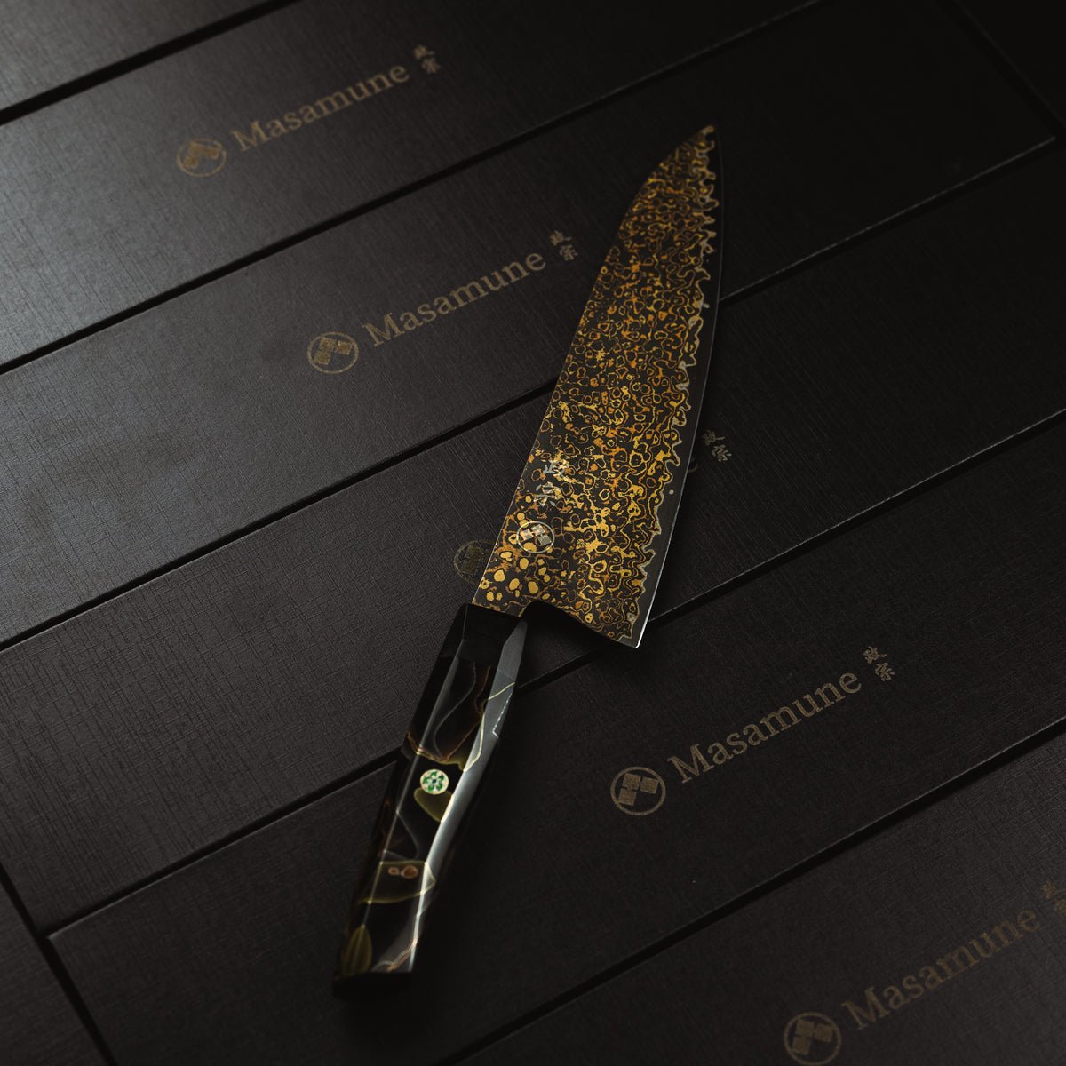 Ryu Raijin Gyuto — cuchillo japonés de damasco Masamune