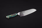 Ryu Abalone Damascus Santoku, cuchillo japonés Masamune
