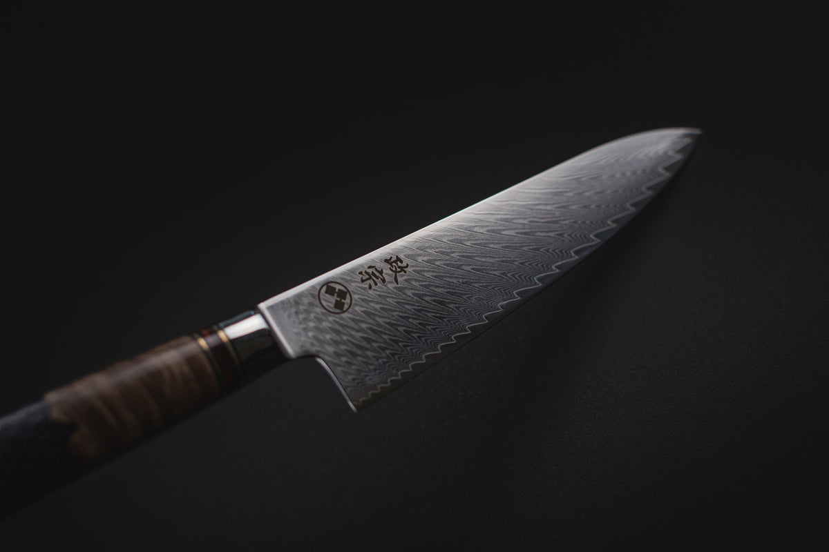 Ryu Blue Hex Kiroshi Gyuto, cuchillo japonés Masamune