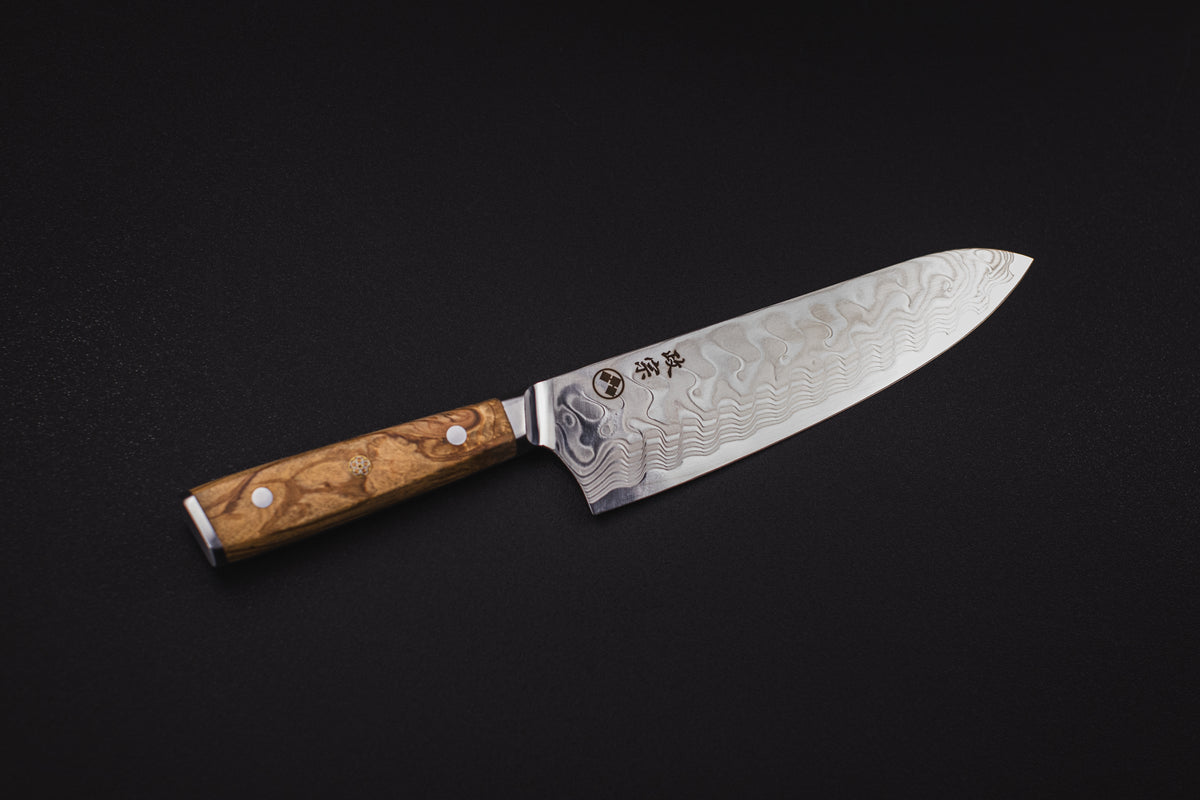 Ryu Olive Kiroshi Gyuto, cuchillo japonés Masamune
