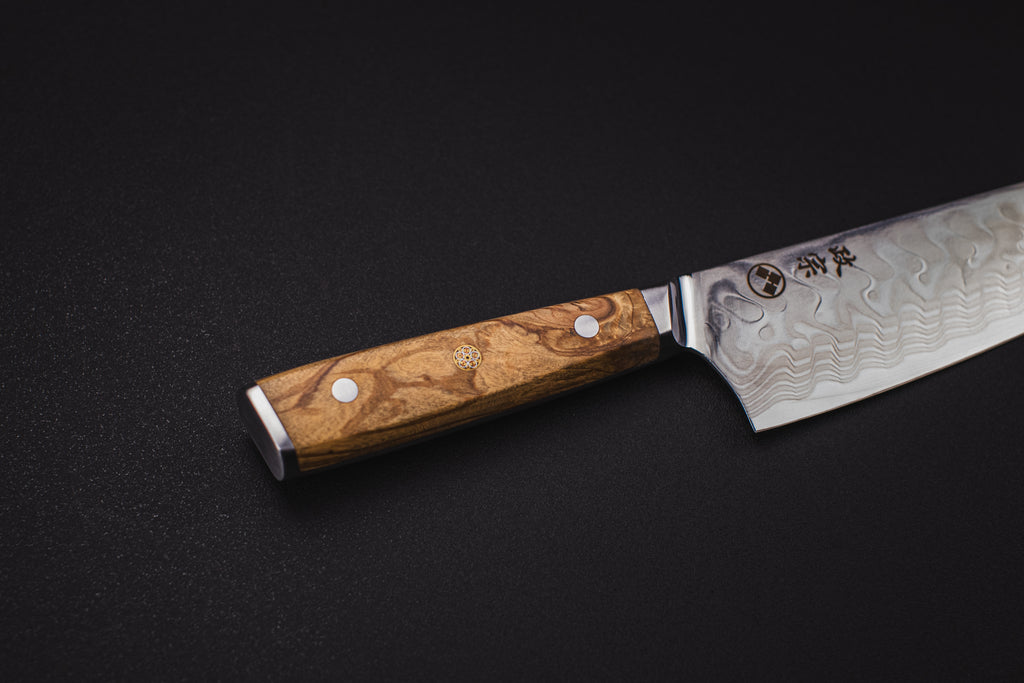 Ryu Olive Kiroshi Gyuto, cuchillo japonés Masamune