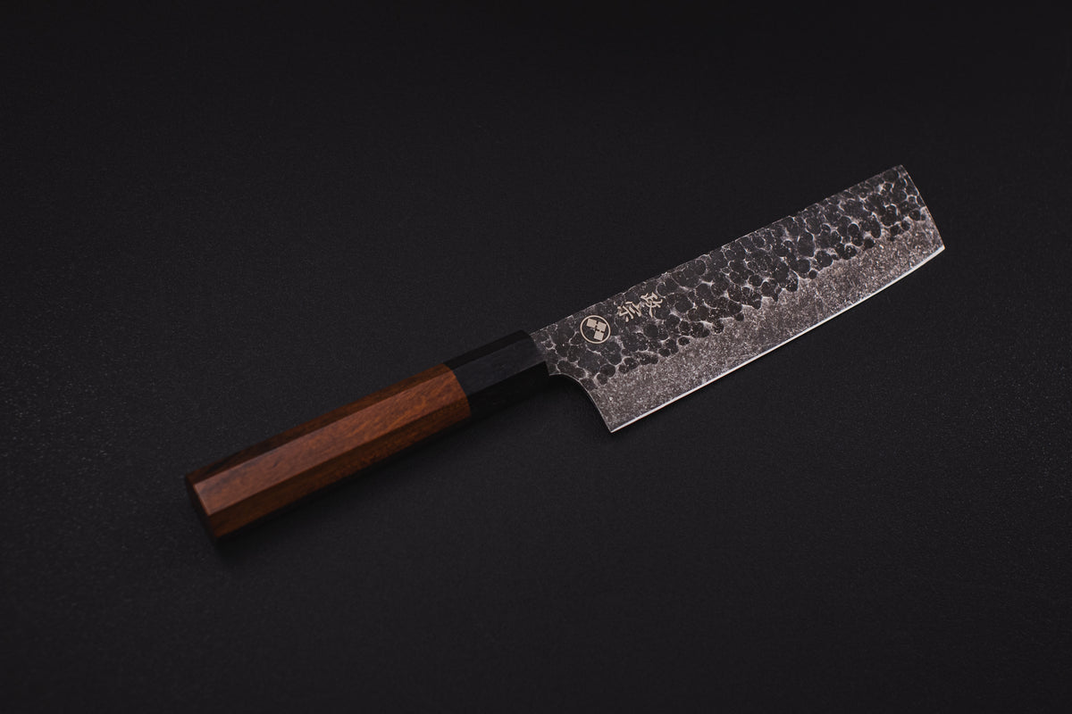 Tetsu Hammered Carbon Nakiri, cuchillo japonés Masamune