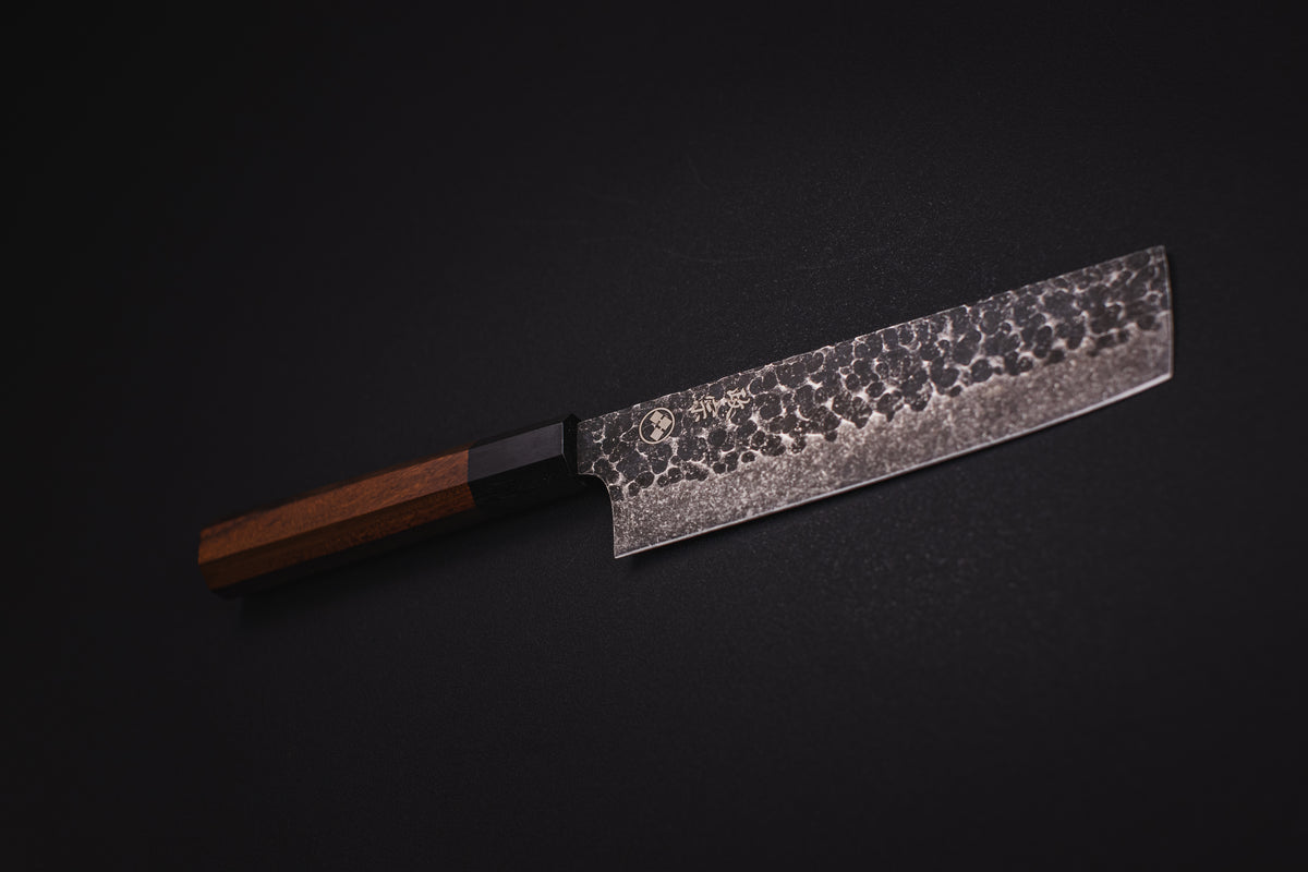 Tetsu Hammered Carbon Nakiri, cuchillo japonés Masamune