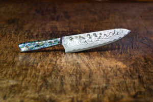 Ryu Abalone Damascus Gyuto