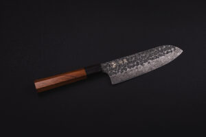 Tetsu Hammered Carbon Santoku