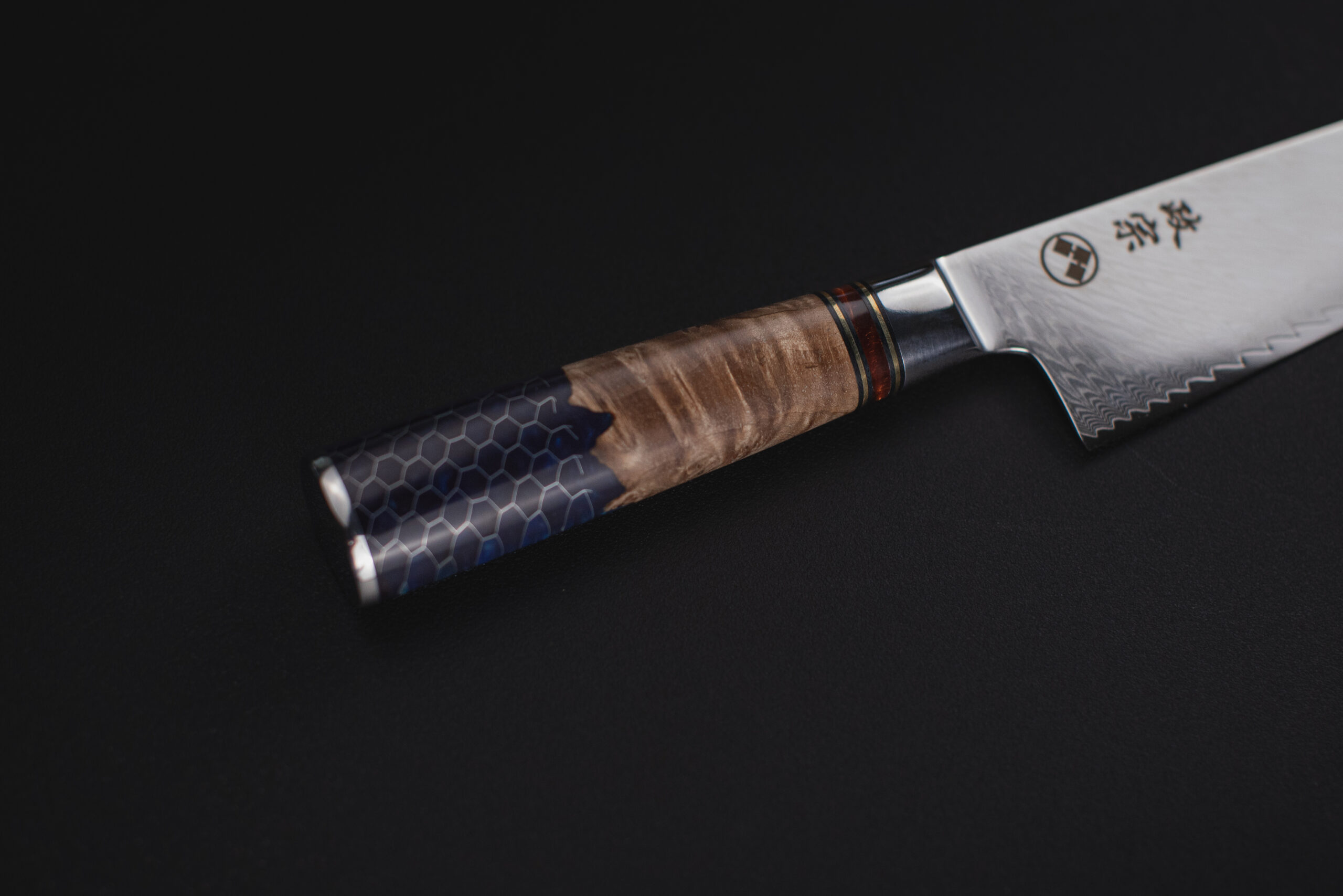Ryu Blue Hex Kiroshi Gyuto - Imagen 11
