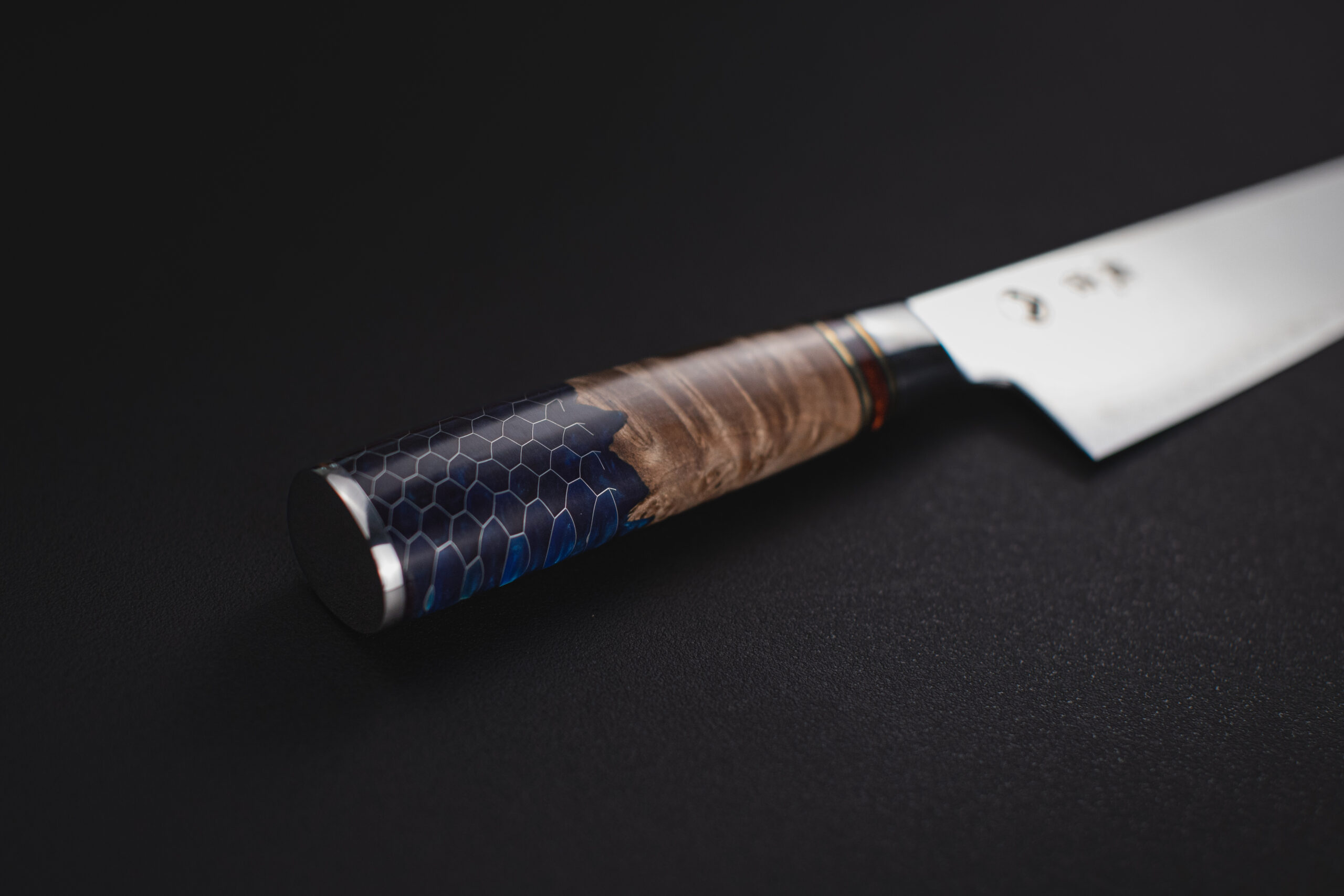 Ryu Blue Hex Kiroshi Gyuto - Imagen 6