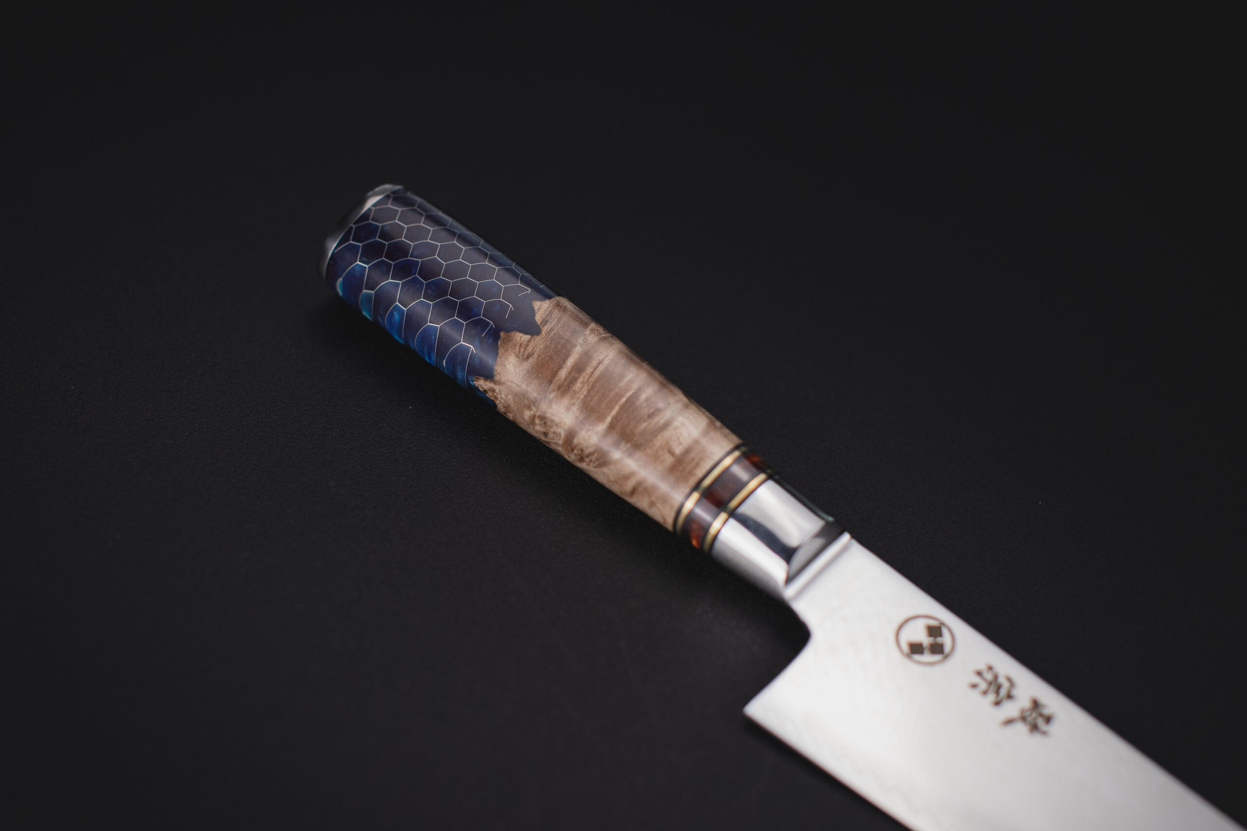 Ryu Blue Hex Kiroshi Gyuto - Imagen 4