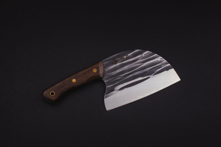chuchillo fulltang de cocina, tipo carnicero con mango de rosewood